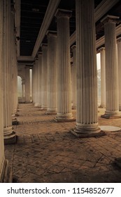 Prinsep Ghat On A Cold Foggy Morning, Calcutta (Kolkata), India