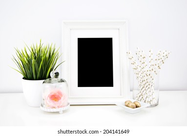 Print, Photography, Art mock up, styled stock Photography - Shutterstock ID 204141649