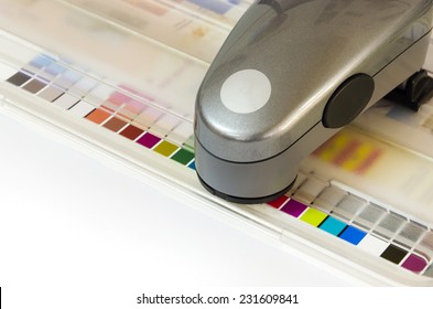 Print Spectrophotometer on Chart color control measurement - Powered by Shutterstock