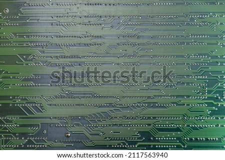 Printed circuit board of a high-performance server. Modern technologies