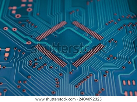 printed circuit. layout of tracks.