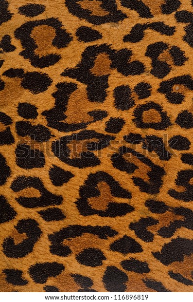 A printed representation of the beautiful markings\
of a leopard skin