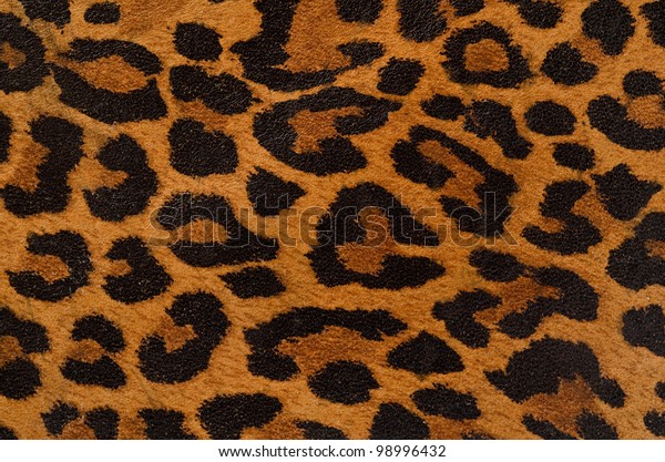 A printed representation of the beautiful markings\
of a leopard skin