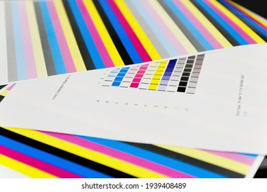 Printer Calibration CMYK Test Charts