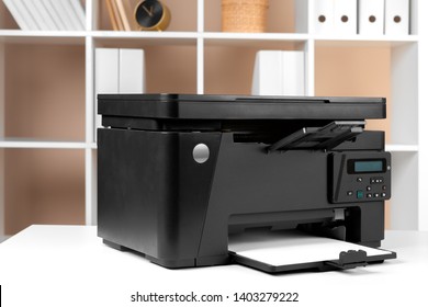 Printer, Copier, Scanner In Office. Workplace.