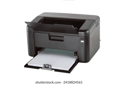 Printer isolated on white background