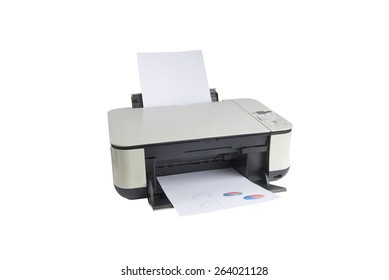 Printer Isolated On A White Background