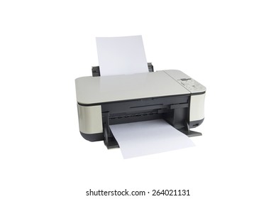 Printer Isolated On A White Background