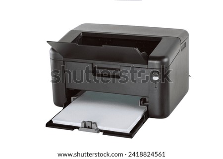 Printer isolated on white background
