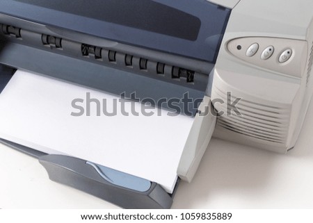 Printer on the table