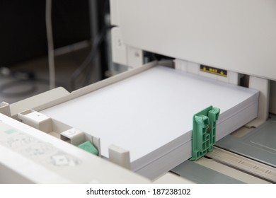 Printer Tray With Paper