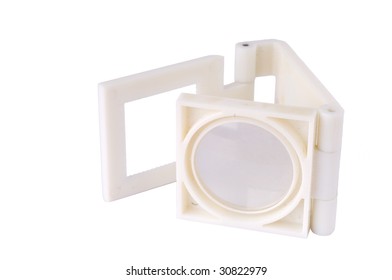 Printers Loupe, Magnifying Glass On White