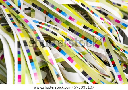 Printing color reference bars after offset print process in printshop