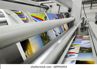 Printing Machine Fast Roll Movement During Magazine Print