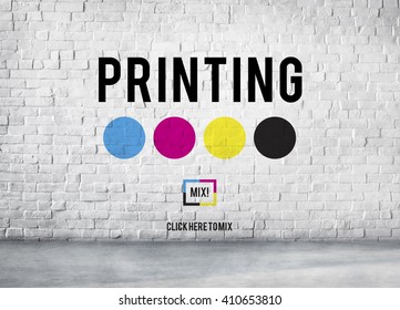 Printing Process Offset Ink Color Industry Media Concept