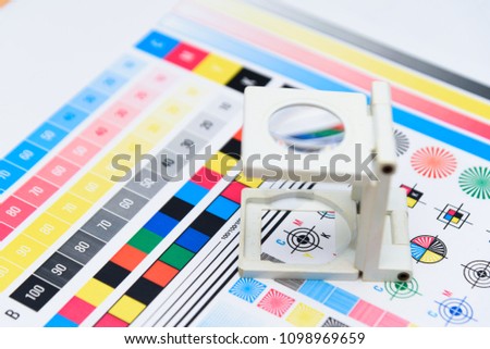 Printing Thread Counter checking registration Measurement Color Management Industry Object