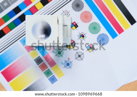 Printing Thread Counter checking registration Measurement Color Management Industry Object