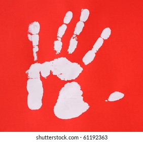 printout human hand unique detail stock illustration 29158411