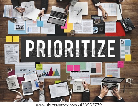 Prioritize Efficiency Expedite Importance Issues Concept
