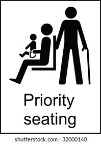 Priority Seat Images, Stock Photos & Vectors | Shutterstock