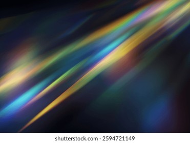 Prism Overlays Isolated colourful background