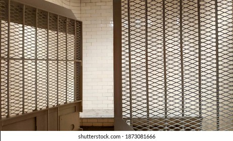 Prison With Bars And Open Cell Door In Singapore