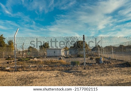 prison fence from barbed wire of an African  correctional facility