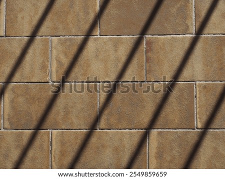 prison jailhouse window bars shadow on tiled floor