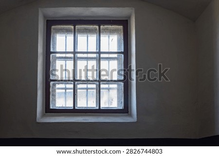 prison window, barred cell opening, conviction and detention, prison sentence concept