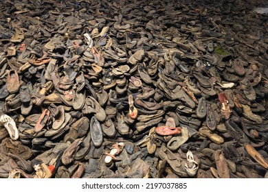 Prisoners Shoes Auschwitz Birkenau Concentration Camp Stock Photo ...