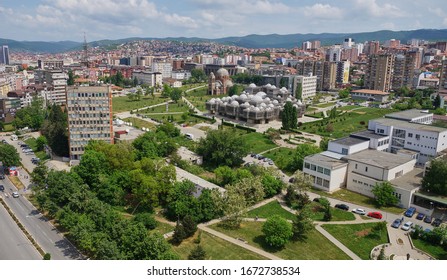 Pristina Center, City Park, The National Library Of Kosovo 