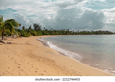 Pristine Coastline With Dramatic Sky