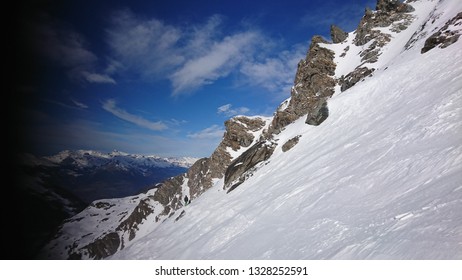 Pristine Snowy Slopes Of Tortin In Verbier Resort - Switzerland