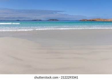 Pristine White Sand Beach And Azure Blue Sea On The Recherche Archipelago, Near Esperance, Western Australia