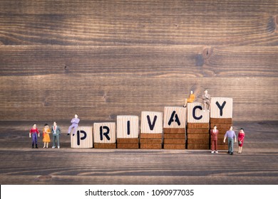 Privacy, GDPR. General Data Protection Regulation. Cyber security and privacy concept. Wooden letters on the office desk, informative and communication background - Shutterstock ID 1090977035
