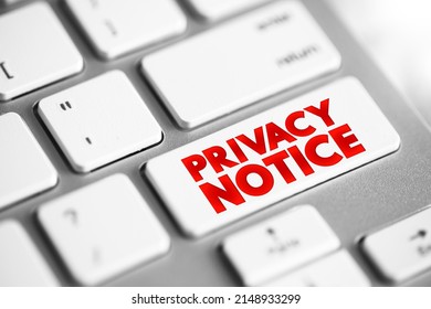 Privacy Notice Text Button On Keyboard, Concept Background