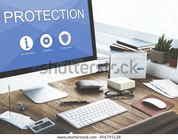 Privacy Security Data Protection Shield Graphic Stock Photo Edit