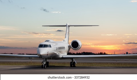 Private Jet At The Airport 