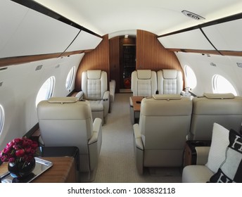 Private Jet Cabin Cockpit