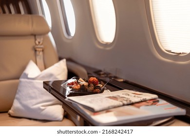 Private jet interior luxury travel
