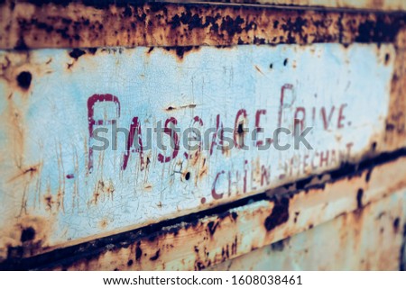 Similar – old fishing boat on the beach