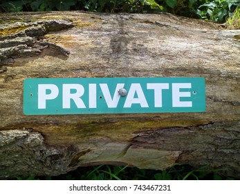Private sign - Shutterstock ID 743467231