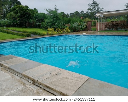 Private Swimming Pool in the Backyard of the house