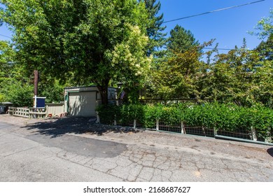 Private Wine Country Home, Sonoma County, California, Driveway And Front Of House