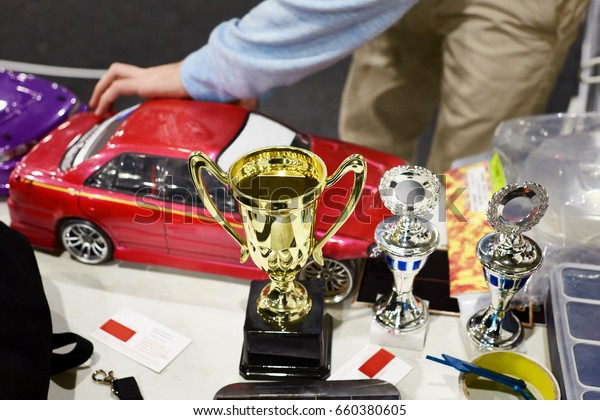 Prizes at competitions in racing cars on the\
radio control