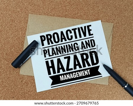 Proactive Planning and Hazard Management Concept: Workplace Safety, Risk Assessment, Prevention, Strategy, Security, Health, Clipboard, Pen, Business. 