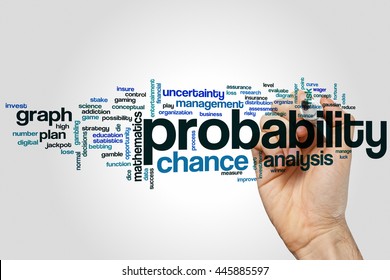 Probability word cloud concept - Shutterstock ID 445885597