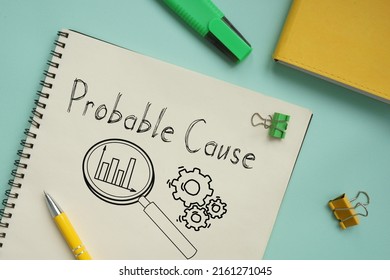 Probable Cause is shown using a text - Shutterstock ID 2161271045