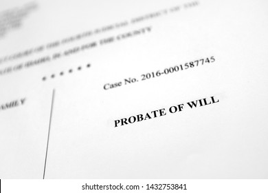 Probate filings court document estate planning legal proceedings