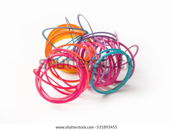 Problem Entangled Hand Spring Toy Abstract Stock Photo 531893455 ...